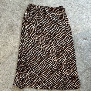 Animal print skirt med